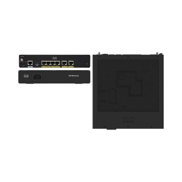 Cisco Integrated Services Router 921 - Router switch a 4 porte - 1GbE - Porte WAN: 2