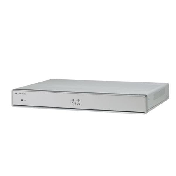 Cisco Integrated Services Router 1121 - Router switch a 4 porte - 1GbE - Porte WAN: 2