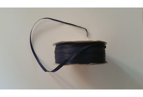 Nastro Doppio Raso Blu Scuro 3mmx50mt