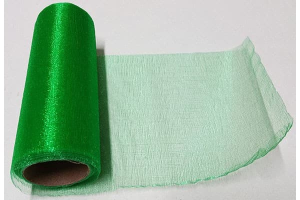 Rotolo organza effetto lucido Verde 14cmx8m
