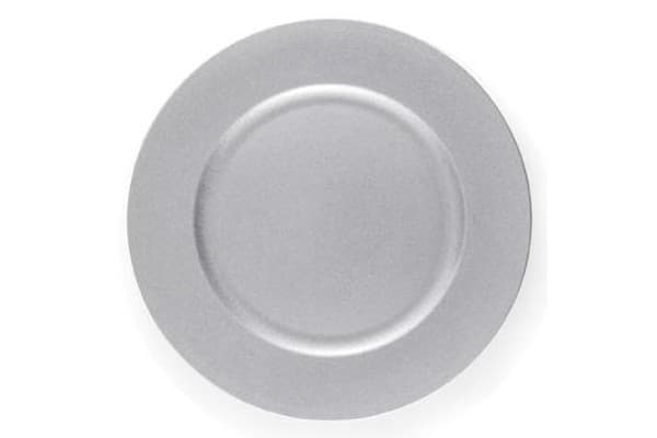 Sottopiatto in cartoncino argento metallizzato tondo ø32 cm in confezione da 2 pz