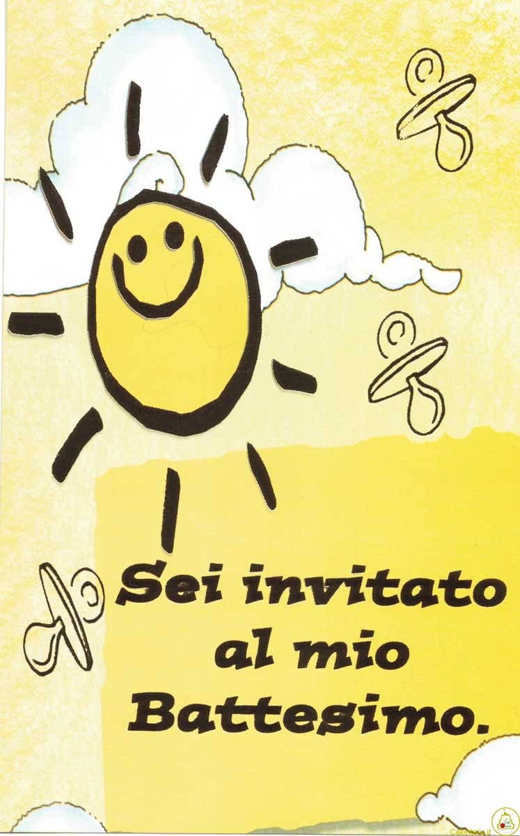 Invito per Battesimo con busta Pz 10