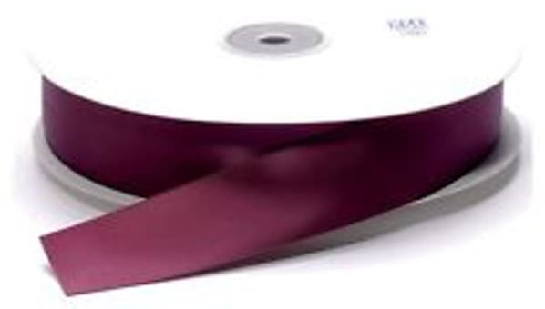 Nastro Doppio Raso Bordeaux 15mmx25mt