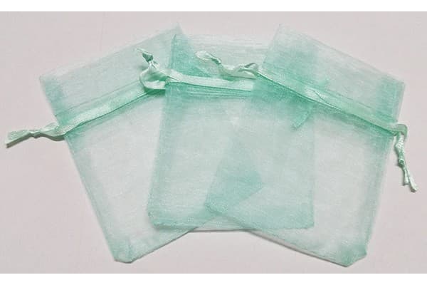 10 Sacchetti Tiffany in organza per confetti cm 15x11