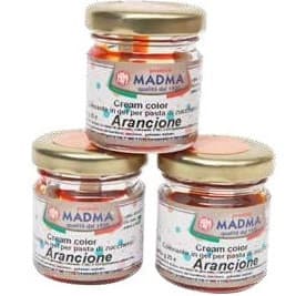 Colorante Alimentare in Gel Concentrato MADMA | Arancione o giallo uovo (25g) | Per Pasta di Zucchero, Fondente e Creme