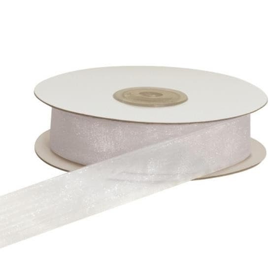 Nastro in Organza Bianco 10mmx50mt
