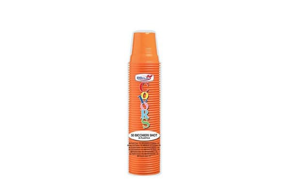 Bicchieri Shot cc 80 50 pz Arancio