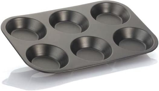 Plateau Vespa con 6 Formine Lisce (Ø8,5×H1,6cm) – Teglia in Alluminio Antiaderente