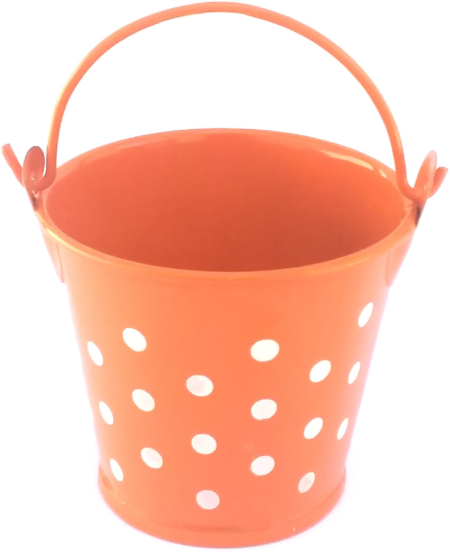 Secchiello arancione con pois