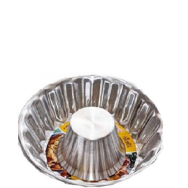Linea Liotti Ruoto in Alluminio per Torte Babà (Ø18/28cm) – Stampo Margherita con Tubo Centrale