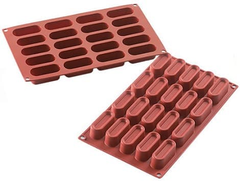 Mini Dessert Oval Silikomart stampo silicone 20 mini dessert ovali 6x2,45xh2,3 cm