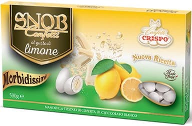 Snob al limone confetti bianchi Crispo 500 g