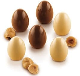 Choco Egg 3D Silikomart – Stampo in Silicone per 15 Ovetti di Cioccolato