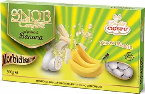 Snob banana confetti bianchi Crispo 500 g
