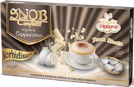 Snob cappuccino Crispo confetti bianchi 500 g