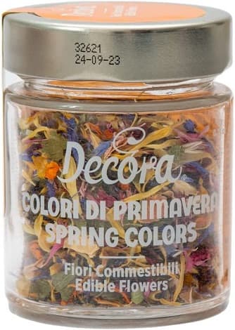 Fiori Eduli Decora “Colori di Primavera” | Mix di Petali Commestibili 4 g per Decorazioni Dolci e Salate