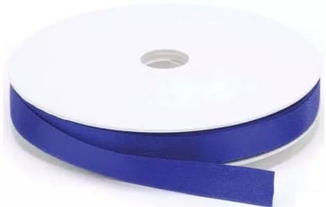 Nastro Doppio Raso Blu 10mmx50mt