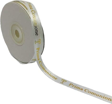 Nastro Doppio Raso Prima Comunione 10mmx25m