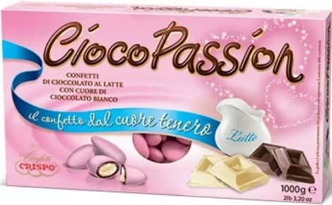 Ciocopassion rosa Crispo confetti rosa 1 Kg