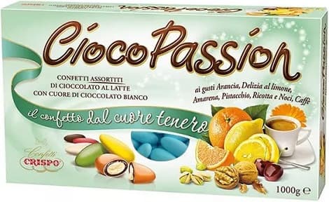 Ciocopassion assortiti celeste Crispo confetti celesti ai gusti assortiti 1 Kg