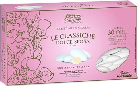 Confetti Maxtris Dolce Sposa Gold Bianco 1 kg