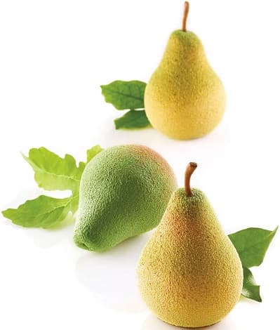 Pera e Fico 115 3D Fruits Silikomart – Stampo in Silicone per Monoporzioni a Forma di Frutta