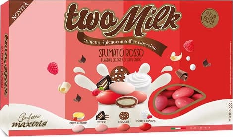 Two Milk Sfumato Rosso confetti rossi sfumati Maxtris 1 Kg