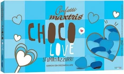 Maxtris Choco Love Sfumati Azzurro confetti azzurri sfumati 500 g