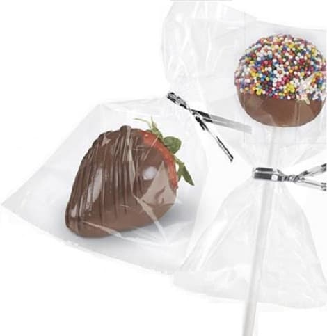 Sacchetti Trasparenti Decora (10/25cm) – Bustine Alimentari in Polietilene per Cake Pops, Biscotti e Caramelle (100 pz)