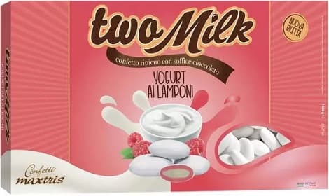 Two Milk Yogurt ai Lamponi confetti bianchi Maxtris 1 kg