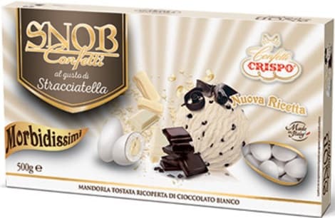 Snob stracciatella confetti bianchi Crispo 500 g