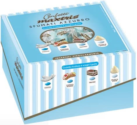 Vassoio Maxtris Sfumati Celeste confetti celesti sfumati 500 g