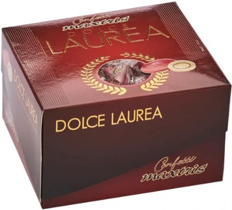 Vassoio Dolce Laurea Maxtris Rosso confetti rossi incartati 500 g
