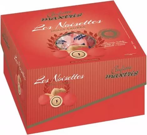 Vassoio Dolce Laurea Les Noisettes Rosso confetti rossi Maxtris 500 g