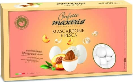Maxtris Mascarpone e Pesca confetti bianchi 1Kg