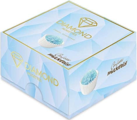 Vassoio Diamond Noisettes Celeste Maxtris confetti celesti 500 g