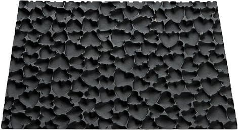 Tex08 Love Silikomart – Tappetino Decorativo in Silicone per Decori Cuori, 25×18,5×H0,6 cm