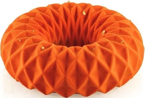 Kaleido 1100 Silikomart (Ø19×H6cm) – Stampo in Silicone per Torte e Semifreddi con Intreccio Geometrico (1100ml)