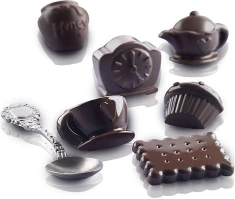 Teatime Silikomart stampo in silicone cioccolatini ora del tea di alice nel paese delle meraviglie