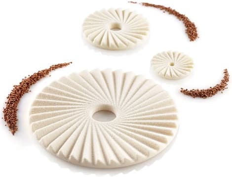 Kit Plissé Silikomart set 3 stampi in silicone decorativo plissé