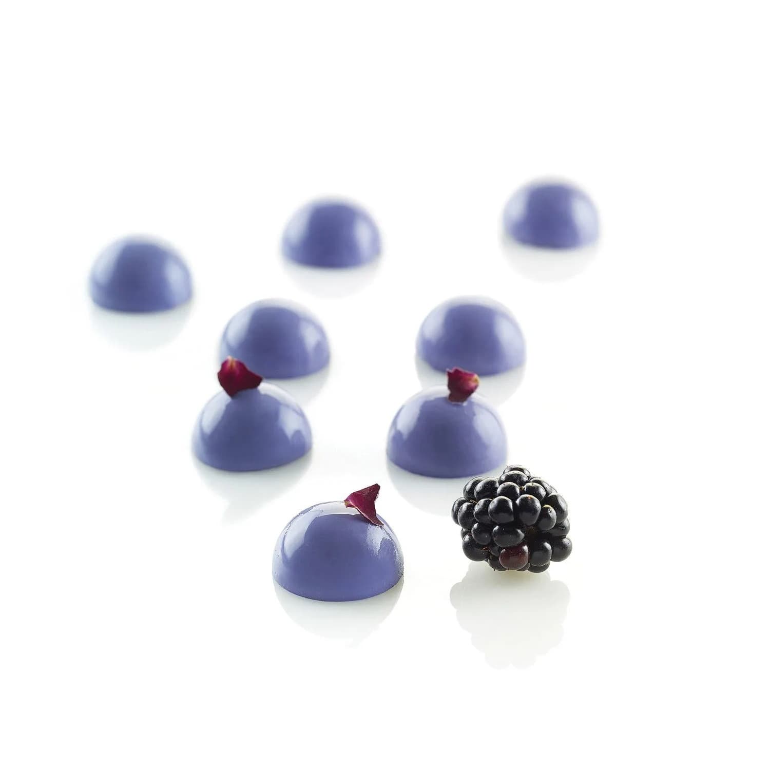 Micro Dome 5 Silikomart – Stampo in Silicone per 35 Micro-Porzioni a Cupola (Ø2,6×H1,4cm)