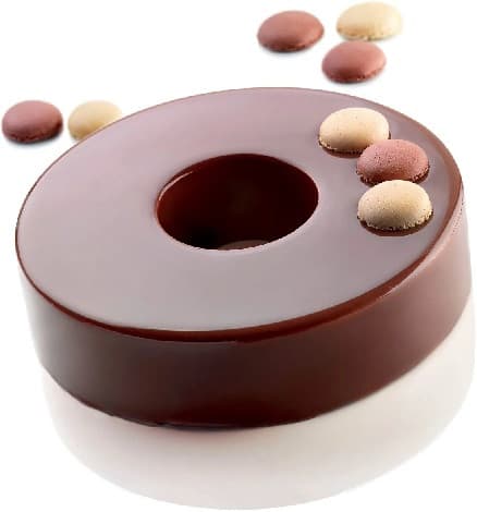 Saturn Silikomart – Stampo in Silicone per Torte e Semifreddi a Ciambella (Ø20/7×H4,5cm)