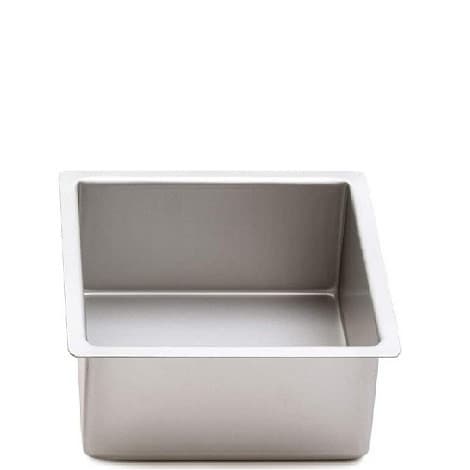 Teglia Quadrata Liscia con Bordi Dritti Decora (10×10/40×40cm) – Alluminio Anodizzato (H10cm) | Per Torta Americana a Strati
