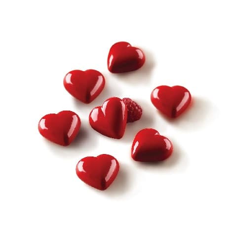 SCG48 my love Silikomart stampo silicone 12 cioccolatini cuori tridimensionali 31x30xh5 mm