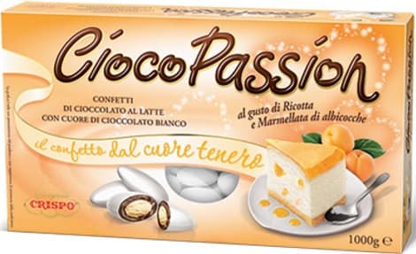 Ciocopassion ricotta e marmellata albicocche confetti bianchi Crispo 1 Kg
