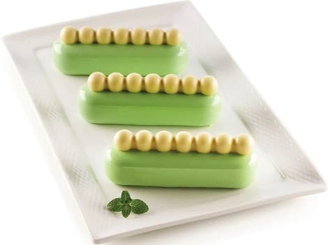 Kit Chic Éclair Silikomart stampo silicone sfere set 2 stampi per semifreddi 13x3,8xh4,6 cm