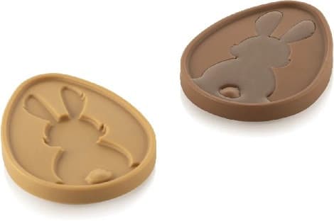 Choco uovo Silikomart stampo silicone tavoletta uovo di cioccolato con coniglio 103x79xh10 mm