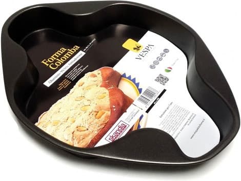 Stampo Colomba Vespa in Alluminio Antiaderente 36,7×27×4,2cm – Per Colomba da 1Kg