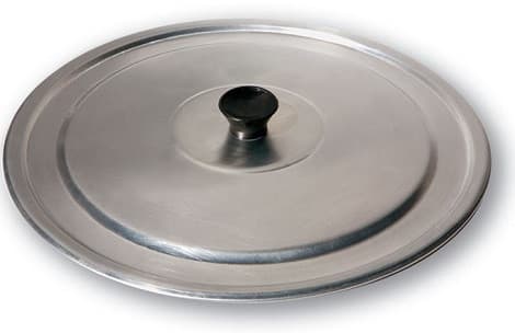 Coperchio Tondo in Alluminio con Pomello in Plastica (Ø18/36cm) – Linea Liotti