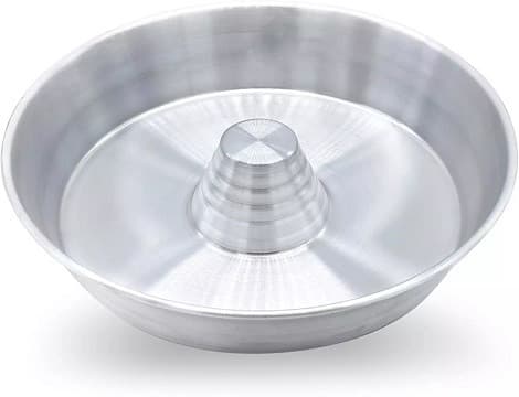 Linea Liotti Forma Casatiello H9,5cm (Ø20/36cm) – Ruoto in Alluminio con Tubo per Ciambella Rustica